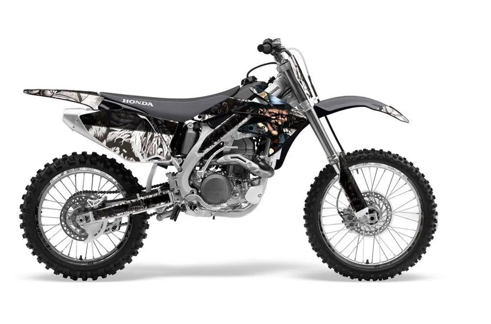 Honda CRF450 R Dirt Bike Graphic Kit - 2002-2012 Mad Hatter White