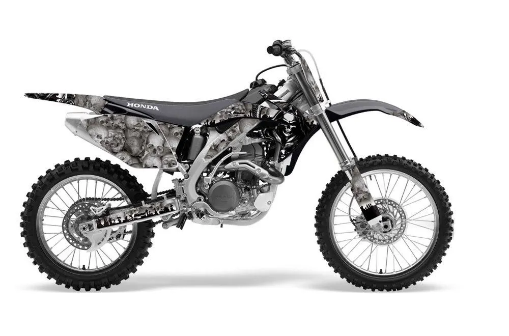 Honda CRF450 R Dirt Bike Graphic Kit - 2002-2012 Reaper Silver