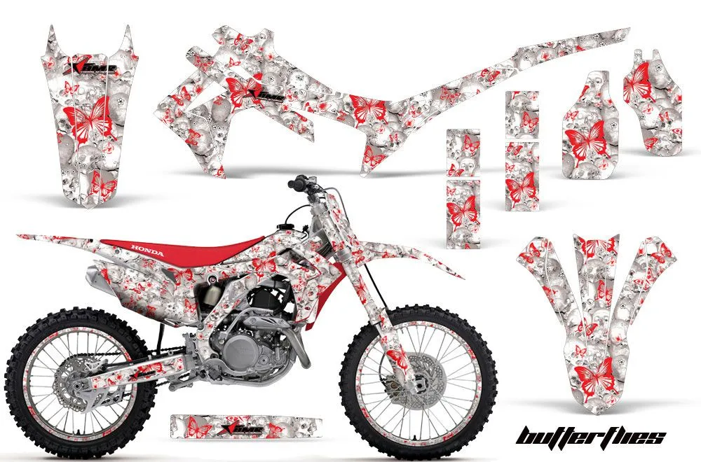 Honda CRF450 R Dirt Bike Graphic Kit - 2013-2016 Butterfly Red
