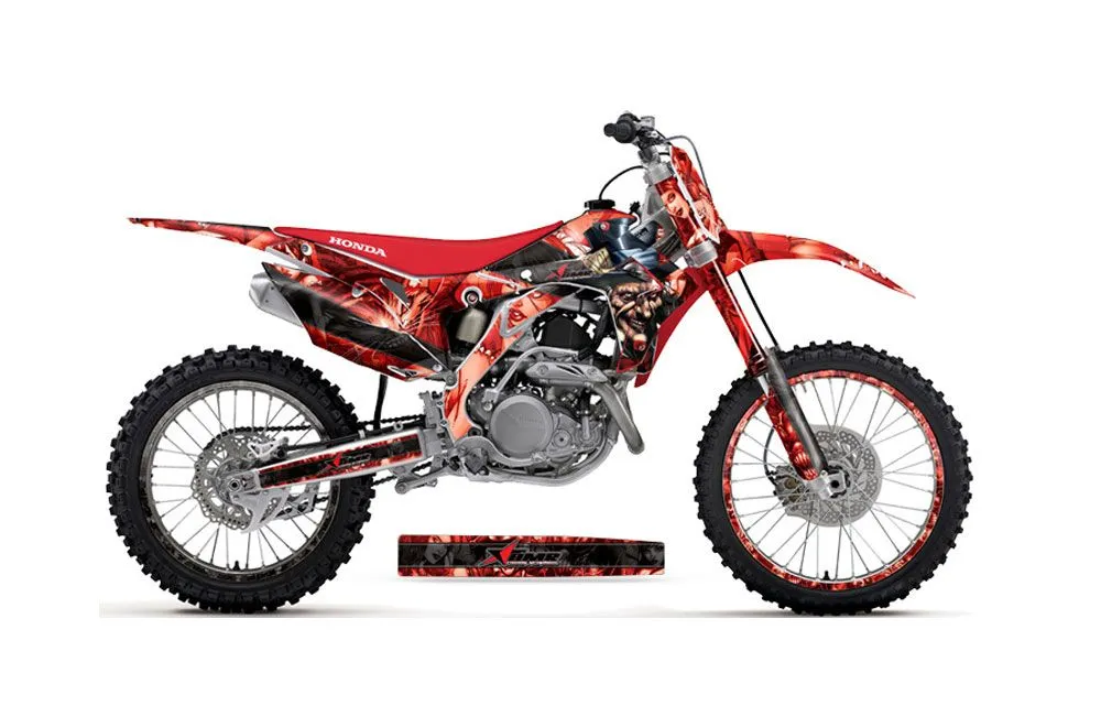 Honda CRF450 R Dirt Bike Graphic Kit - 2013-2016 Mad Hatter Red