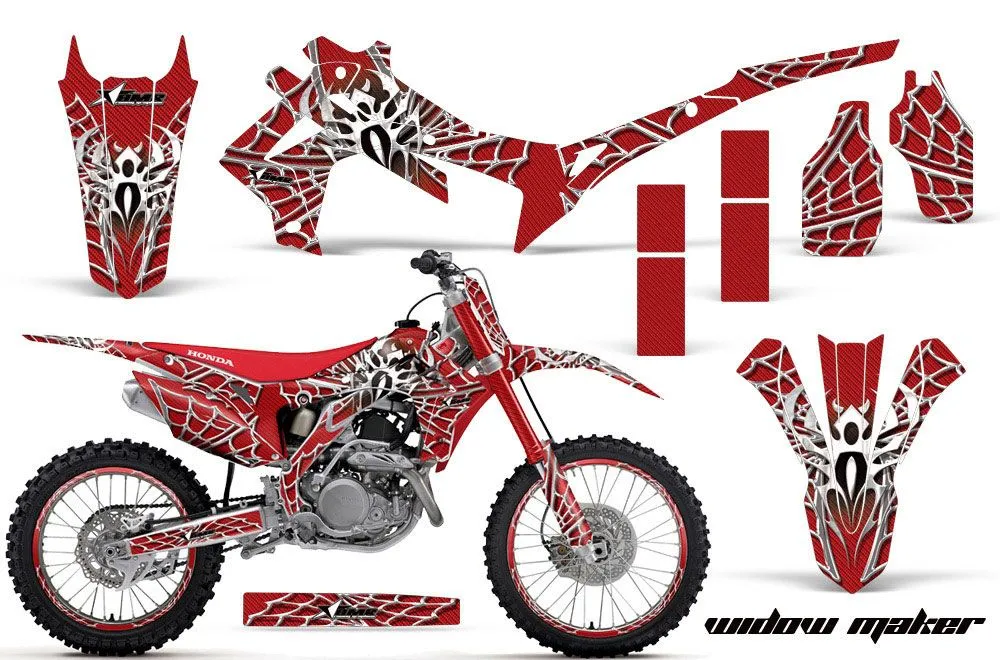 Honda CRF450 R Dirt Bike Graphic Kit - 2013-2016 Widow Maker Red