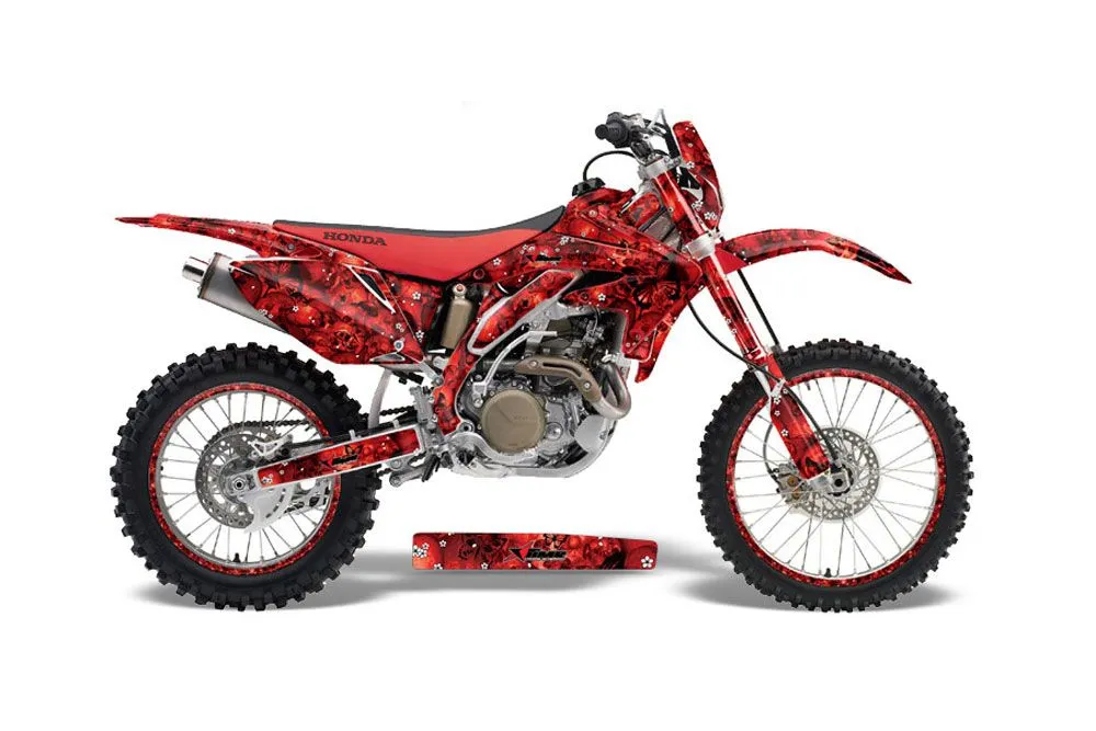 Honda CRF450 X Dirt Bike Graphic Kit - 2005-2016 Butterfly Red