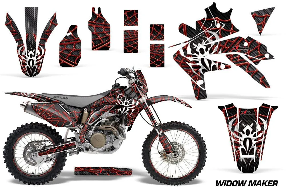 Honda CRF450 X Dirt Bike Graphic Kit - 2005-2016 Widow Maker Red