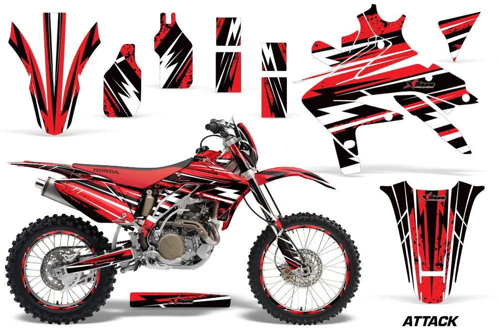 Honda CRF450 X Dirt Bike Graphic Kit - 2005-2016 Attack Red