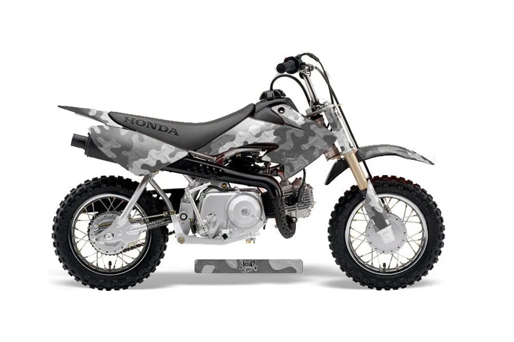 Honda CRF50 Dirt Bike Graphic Kit - 2004-2024 Camoplate Silver