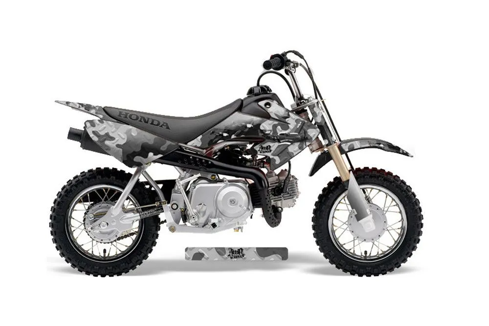 Honda CRF50 Dirt Bike Graphic Kit - 2004-2024 Dog Fighter Black