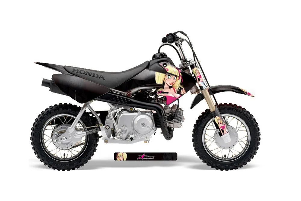 Honda CRF50 Dirt Bike Graphic Kit - 2004-2024 Mandy Black