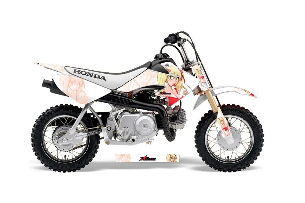 Honda CRF50 Dirt Bike Graphic Kit - 2004-2024 Mandy White