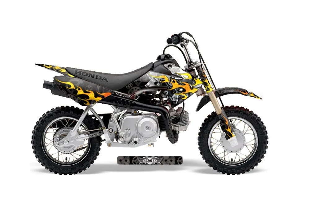 Honda CRF50 Dirt Bike Graphic Kit - 2004-2024 Motorhead Black
