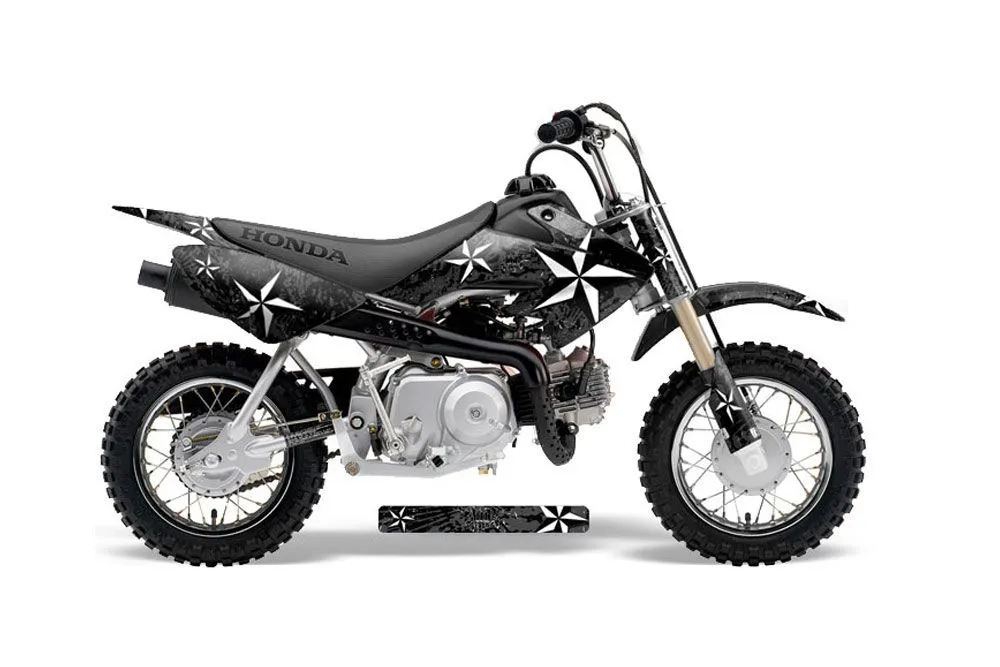 Honda CRF50 Dirt Bike Graphic Kit - 2004-2024 Northstar Black