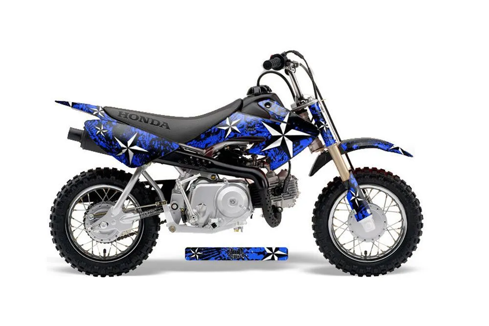 Honda CRF50 Dirt Bike Graphic Kit - 2004-2024 Northstar Blue