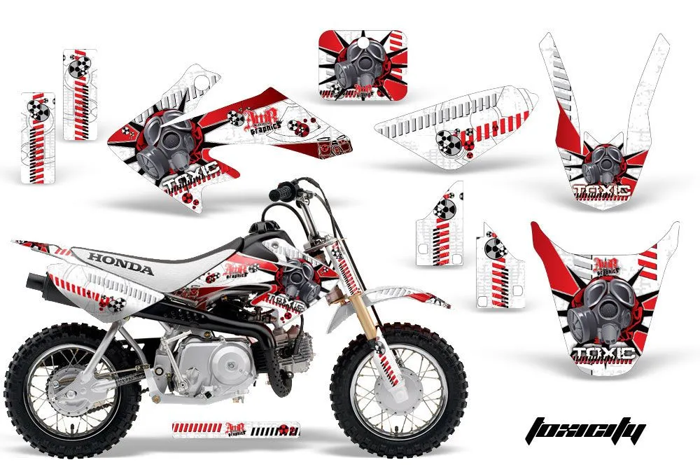 Honda CRF50 Dirt Bike Graphic Kit - 2004-2024 Toxicity White