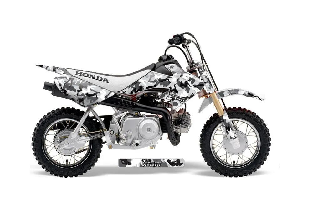 Honda CRF50 Dirt Bike Graphic Kit - 2004-2024 Urban Camo White