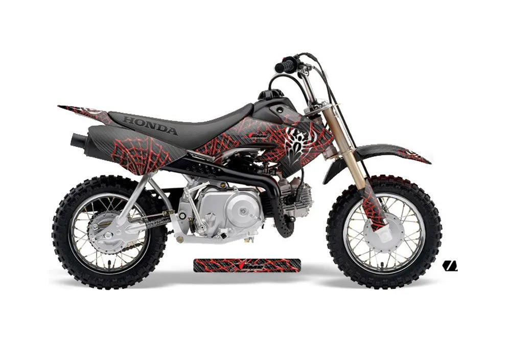 Honda CRF50 Dirt Bike Graphic Kit - 2004-2024 Widow Maker Red