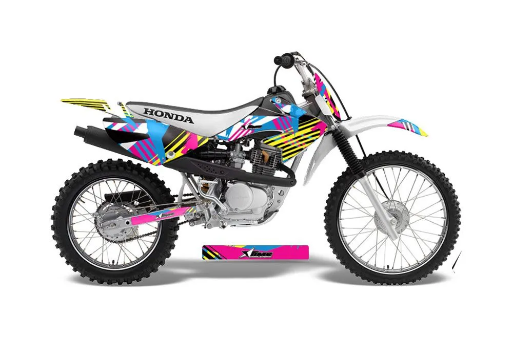 Honda CRF70 Dirt Bike Graphic Kit - 2004-2015 Flashback
