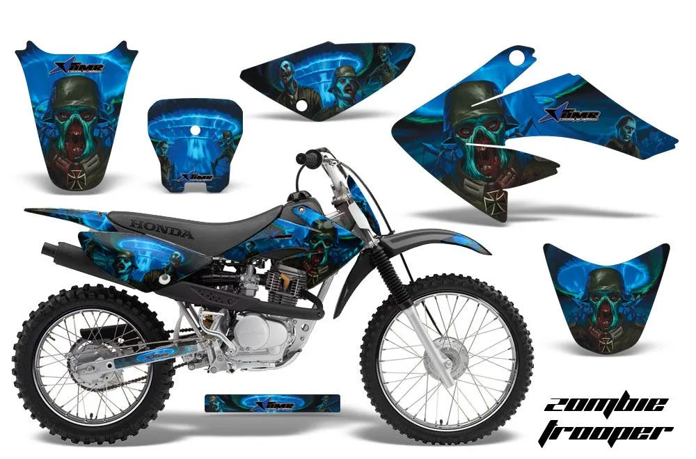 Honda CRF80 Dirt Bike Graphic Kit - 2004-2010 Zombie Trooper