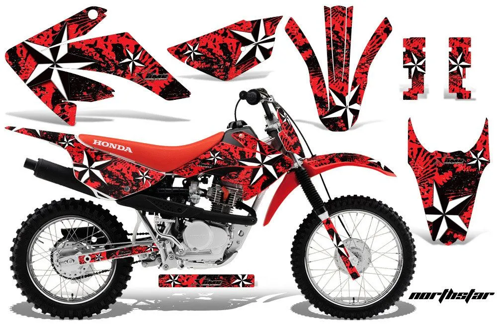 Honda CRF80 Dirt Bike Graphic Kit - 2011-2016 Northstar Red