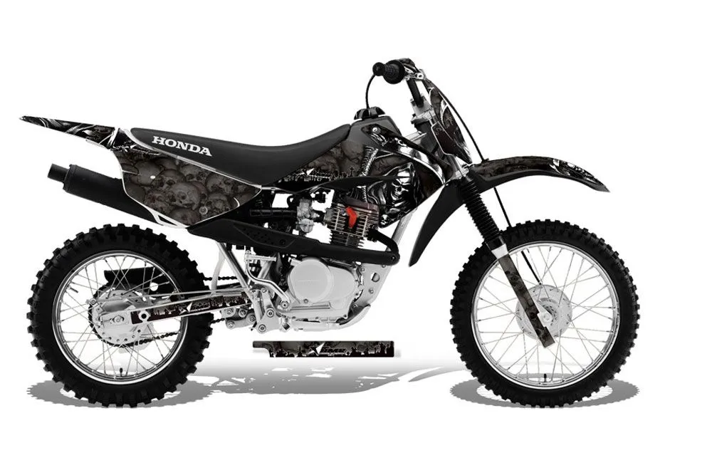 Honda CRF80 Dirt Bike Graphic Kit - 2011-2016 Reaper Black