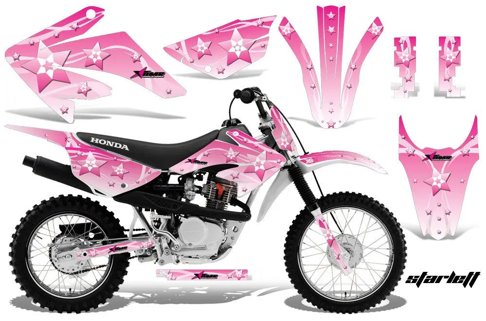Honda CRF80 Dirt Bike Graphic Kit - 2011-2016 Starlett Pink
