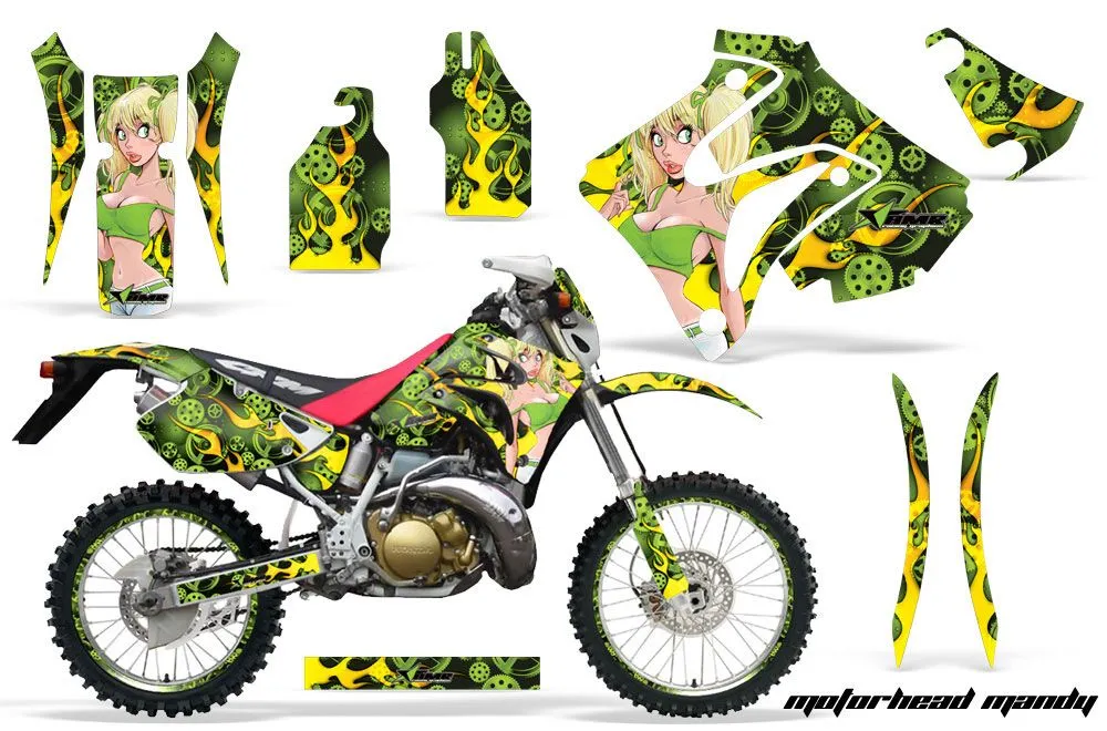 Honda CRM 250 AR Dirt Bike Custom Graphic Kit - 1989-1999
