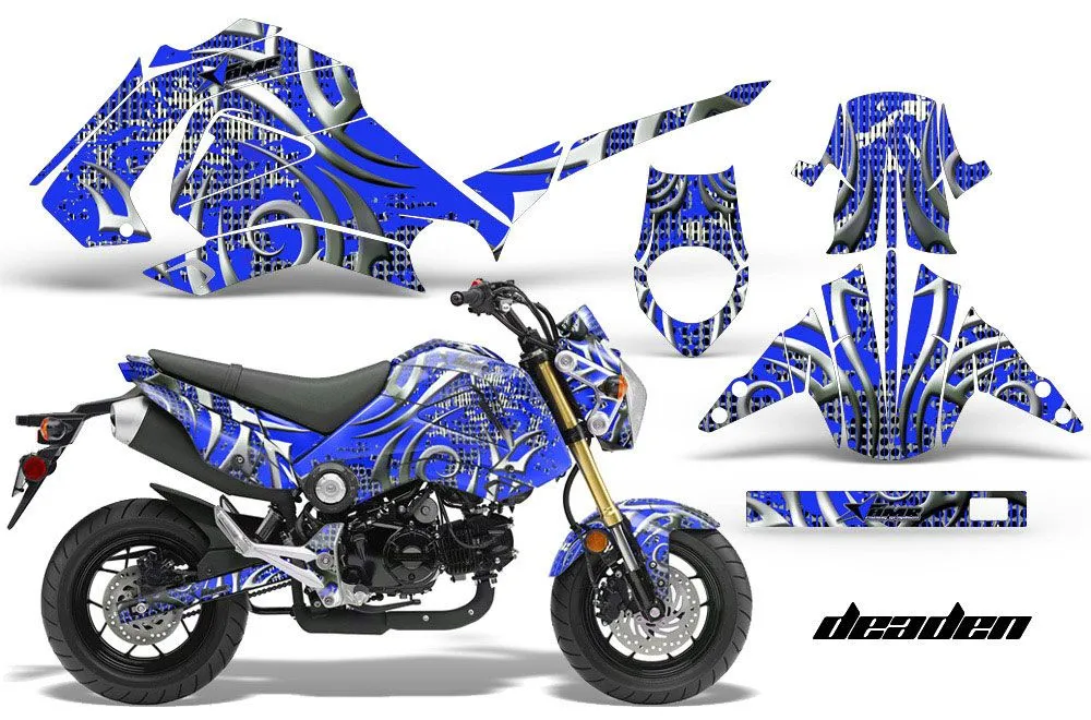Honda Grom 125 Dirt Bike Graphic Kit - 2013-2016 Deaden Blue