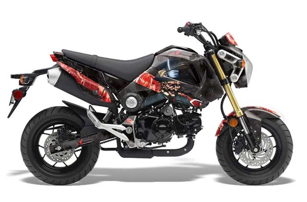 Honda Grom 125 Dirt Bike Graphic Kit - 2013-2016 Mad Hatter Black