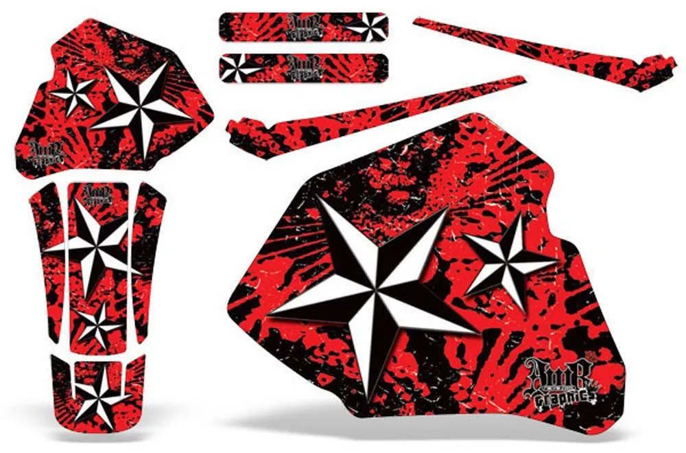 Honda XR100 Dirt Bike Graphic Kit - 1985-2000 Northstar Red