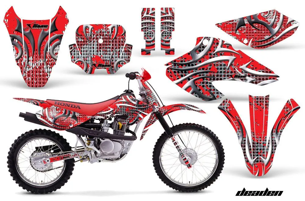 Honda XR100 Dirt Bike Graphic Kit - 2001-2003 Deaden Red