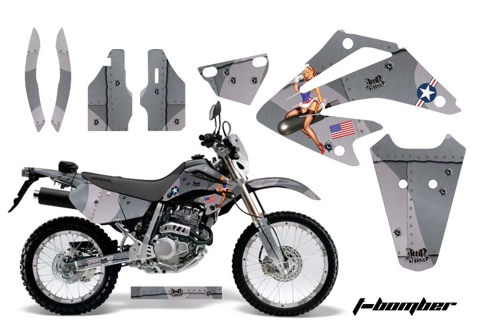 Honda XR250 SM Dirt Bike Graphic Kit - 2003-2005 T Bomber Black