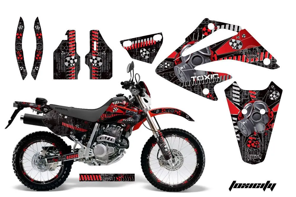 Honda XR250 SM Dirt Bike Graphic Kit - 2003-2005 Toxicity Red