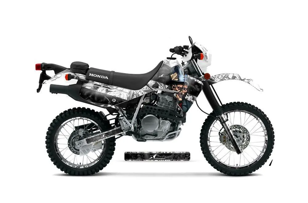 Honda XR650L Dirt Bike Graphic Kit - 1993-2025 Mad Hatter White