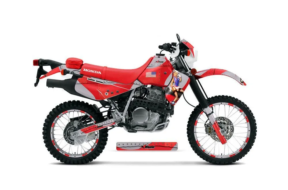 Honda XR650L Dirt Bike Graphic Kit - 1993-2025 T Bomber Red