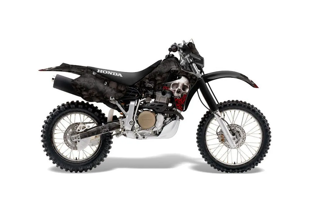 Honda XR650R Dirt Bike Graphic Kit - 2000-2010 Bone Collector Black