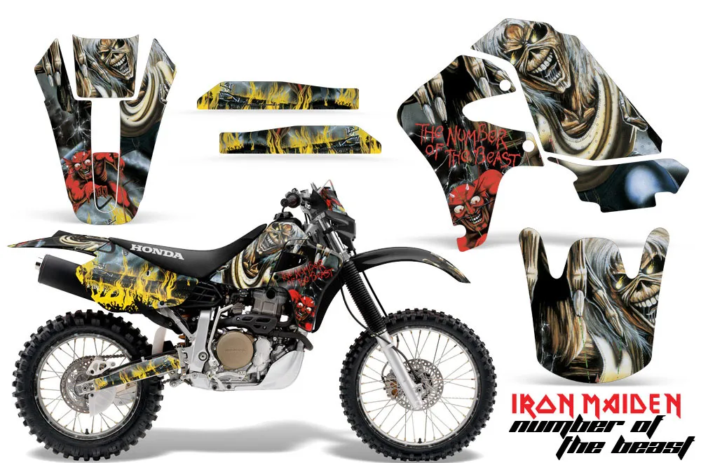 Honda XR650R Dirt Bike Graphic Kit - 2000-2010 Number of the Beast