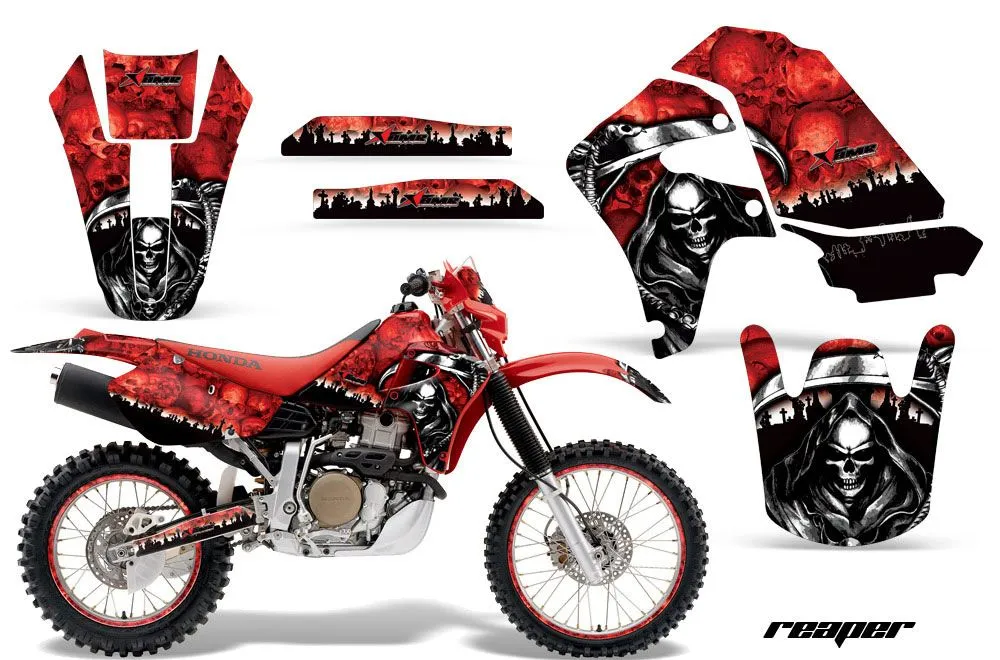Honda XR650R Dirt Bike Graphic Kit - 2000-2010 Reaper Red