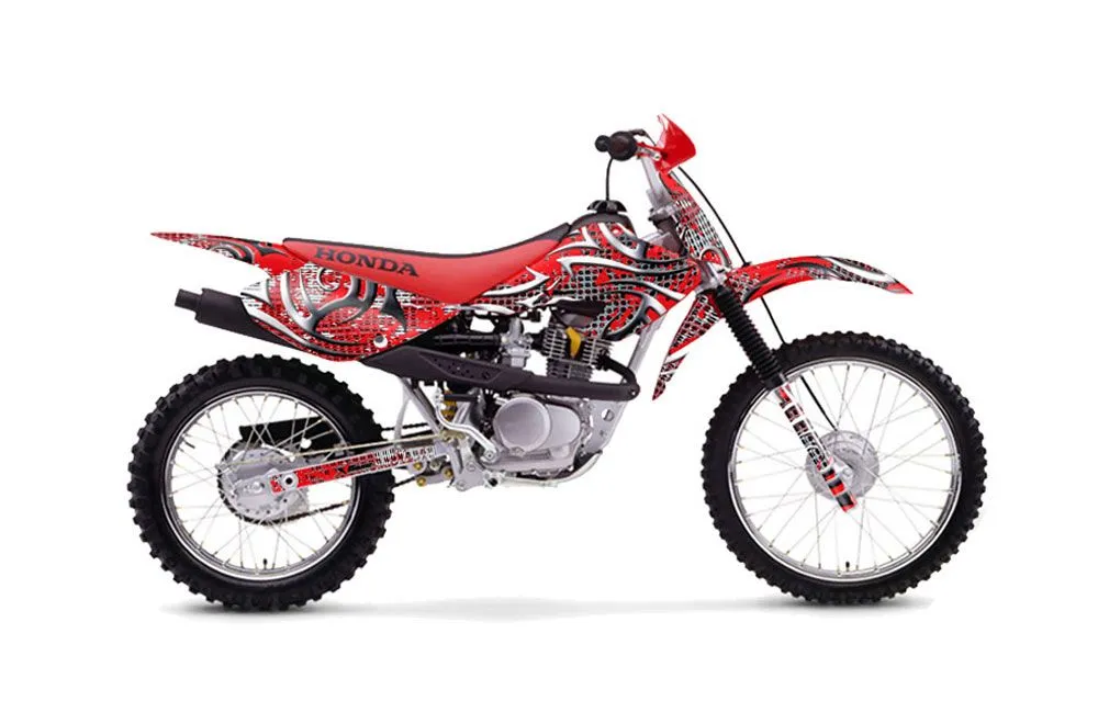 Honda XR80 Dirt Bike Graphic Kit - 2001-2003 Deadon Red