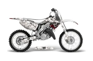 Honda CR125 Dirt Bike Graphic Kit - 1995-2015 Bone Collector White