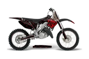Honda CR125 Dirt Bike Graphic Kit - 1995-2015 Silver Star - Reloaded Red