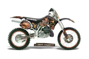 Honda CR500 Dirt Bike Graphic Kit - 1989-2001 Firestorm Black