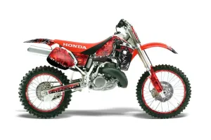 Honda CR500 Dirt Bike Graphic Kit - 1989-2001 Reaper Red
