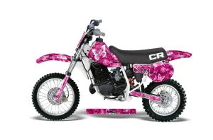 Honda CR60 Dirt Bike Graphic Kit - 1984-1985 Butterfly Pink