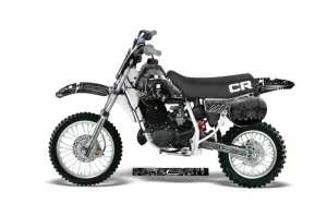 Honda CR60 Dirt Bike Graphic Kit - 1984-1985 Reaper Black