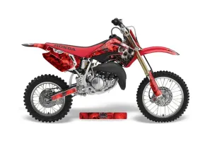Honda CR80 Dirt Bike Graphic Kit - 1996-2002 Bone Collector Red