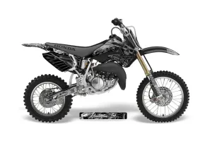 Honda CR85 Dirt Bike Graphic Kit - 2003-2007 Skulls and Hammers Silver