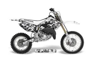 Honda CR85 Dirt Bike Graphic Kit - 2003-2007 Urban Camo White