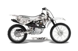 Honda CRF100 Dirt Bike Graphic Kit - 2004-2010 Butterfly White