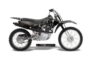 Honda CRF100 Dirt Bike Graphic Kit - 2004-2010 Reaper Black