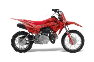 Honda CRF110 F Dirt Bike Graphic Kit - 2013-2018 Digicamo Red