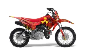 Honda CRF110 F Dirt Bike Graphic Kit - 2013-2018 Meltdown Red