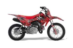 Honda CRF110 F Dirt Bike Graphic Kit - 2013-2018 North Star Red